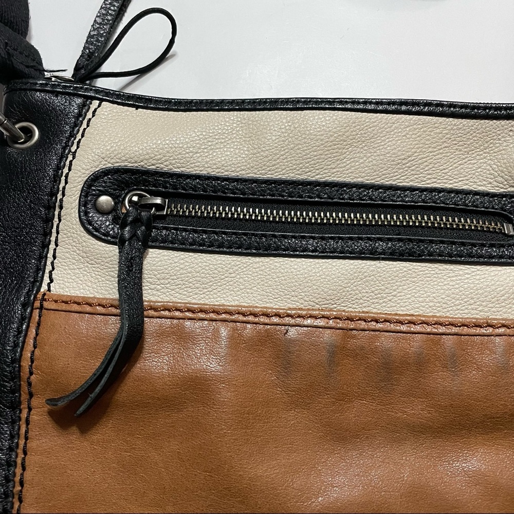 The Sak Satchel Crossbody Purse Bag Faux Leather Adjustable Strap Preppy - Picture 4 of 12
